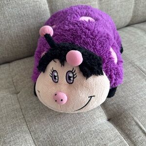 Purple Plush Ladybug Pillow Pet Plush